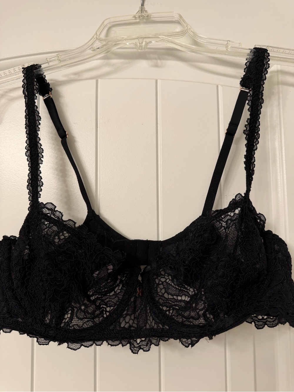 Savage x Fenty Black Lace Underwire Bralette